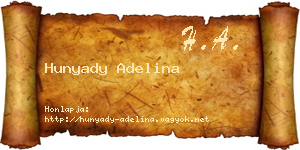 Hunyady Adelina névjegykártya